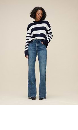 Flare & Bootcut.  A fitted silhouette with a signature flare.
