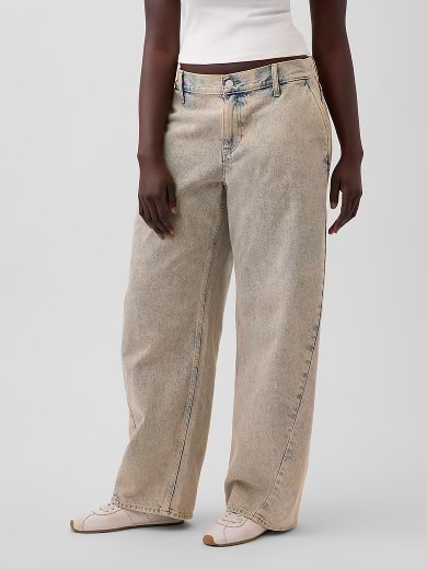 Low Rise Baggy
Barrel Jeans
