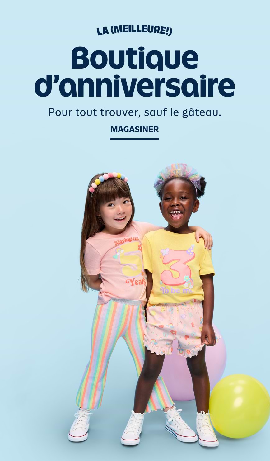 Boutique d'anniversaire. Magasiner.