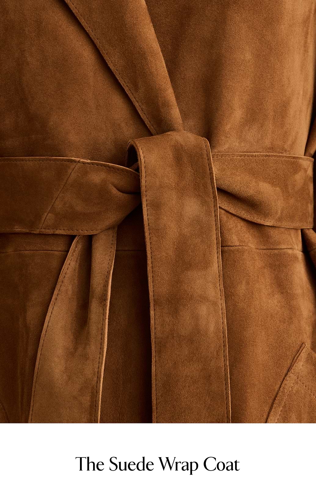 The Suede Wrap Coat
