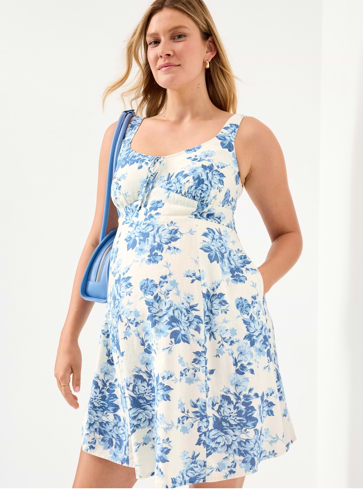 Shop materinity dresses.