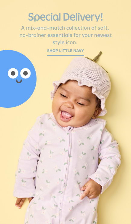 Special Delivery! A mix and match collection of soft, no-brainer essentials for your newest style icon. Shop little navy. 